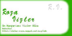 roza vizler business card